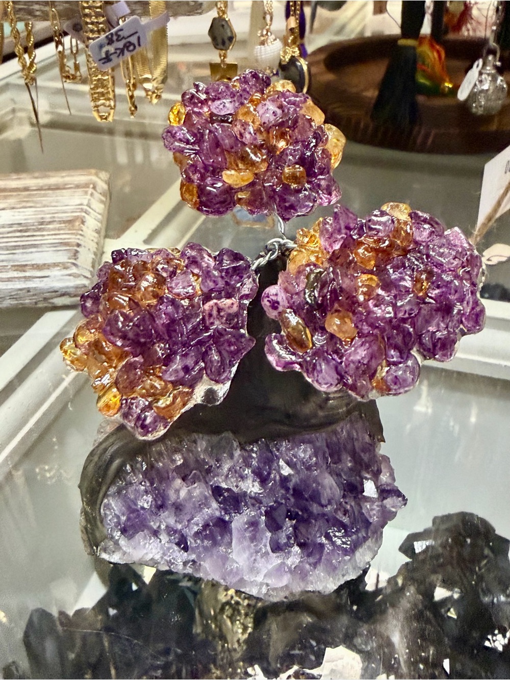 Amethyst & Citrine Decorative Tree